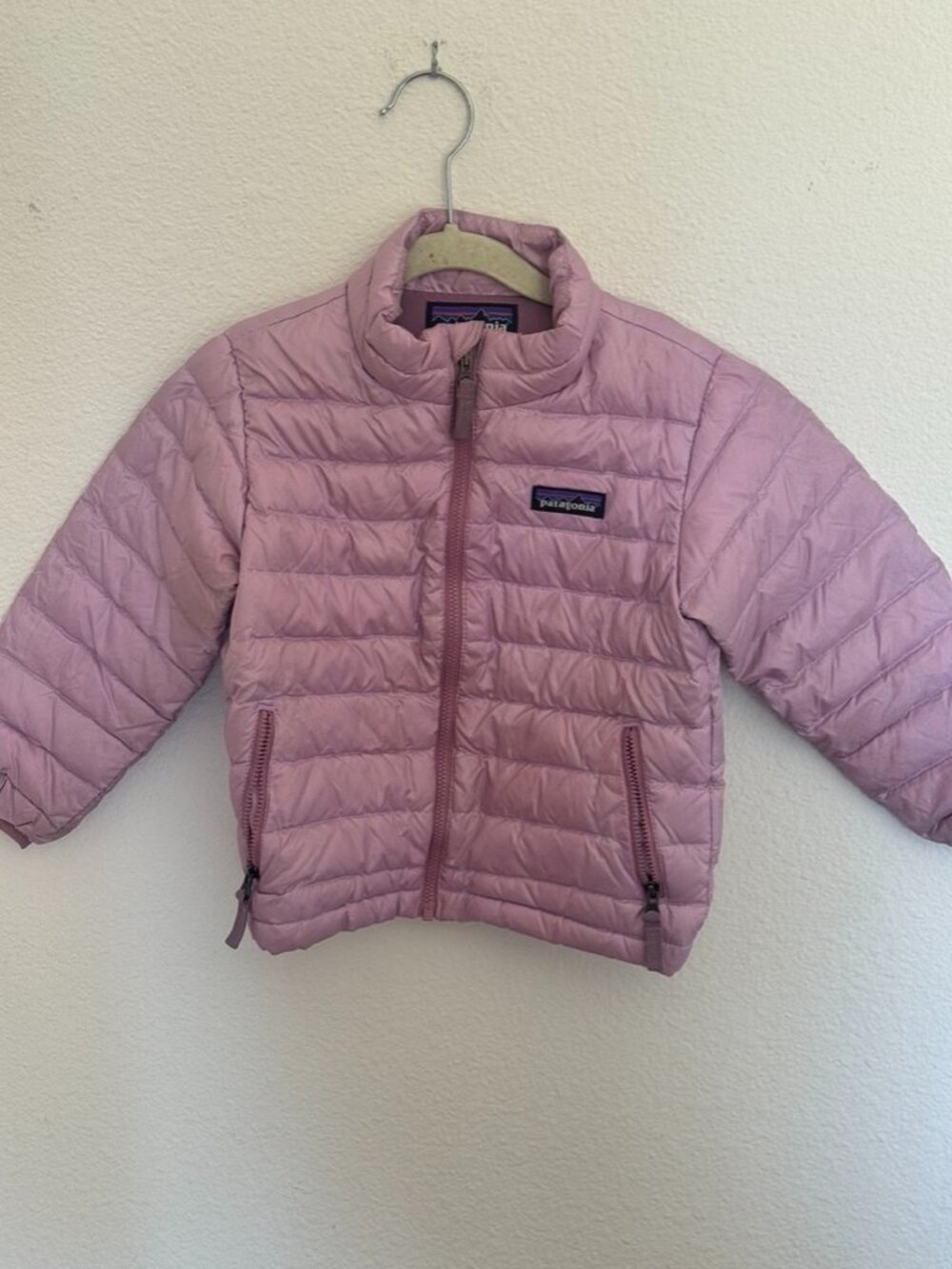 Patagonia Girls Down Sweater Puffer Jacket Dusty Pink 3T